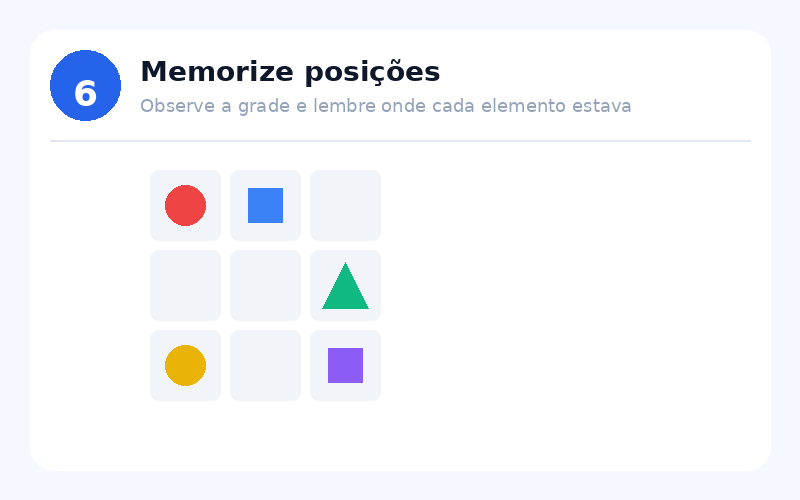 Exercício 6: Memorize posições