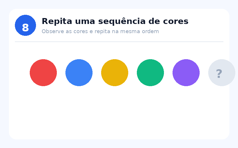 Exercício 8: Repita uma sequência de cores